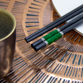 Bungo Dark Green chopsticks (eetstokjes)